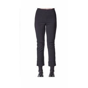 PORTO Black Verona Cuffed Crop Pants-S